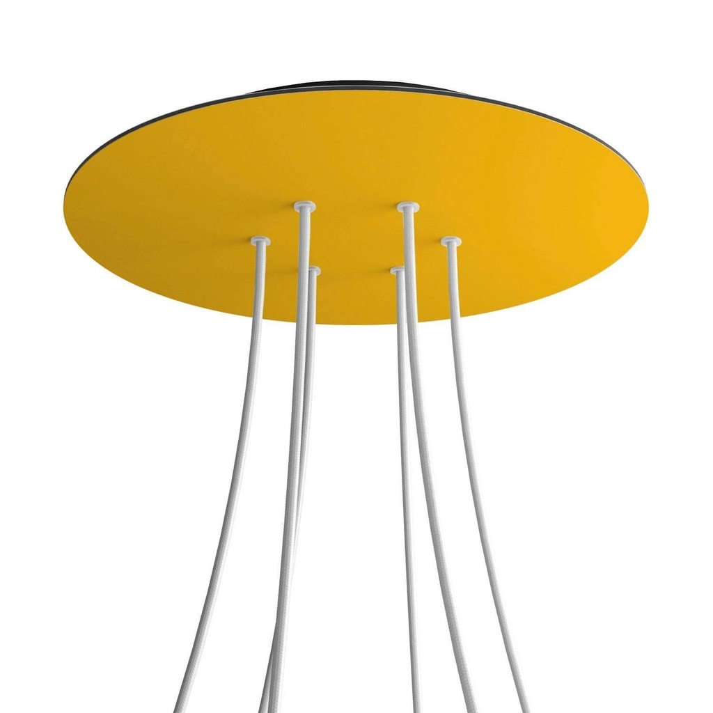 [8050997070472] Rosone XXL Rose-One rotondo, diametro 400 mm con 6 fori e 4 fori