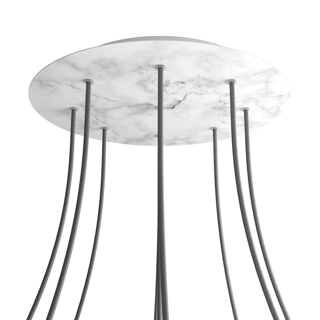 Rose-One XXL rosette round, 400 mm diameter with 9 holes and 4 holes