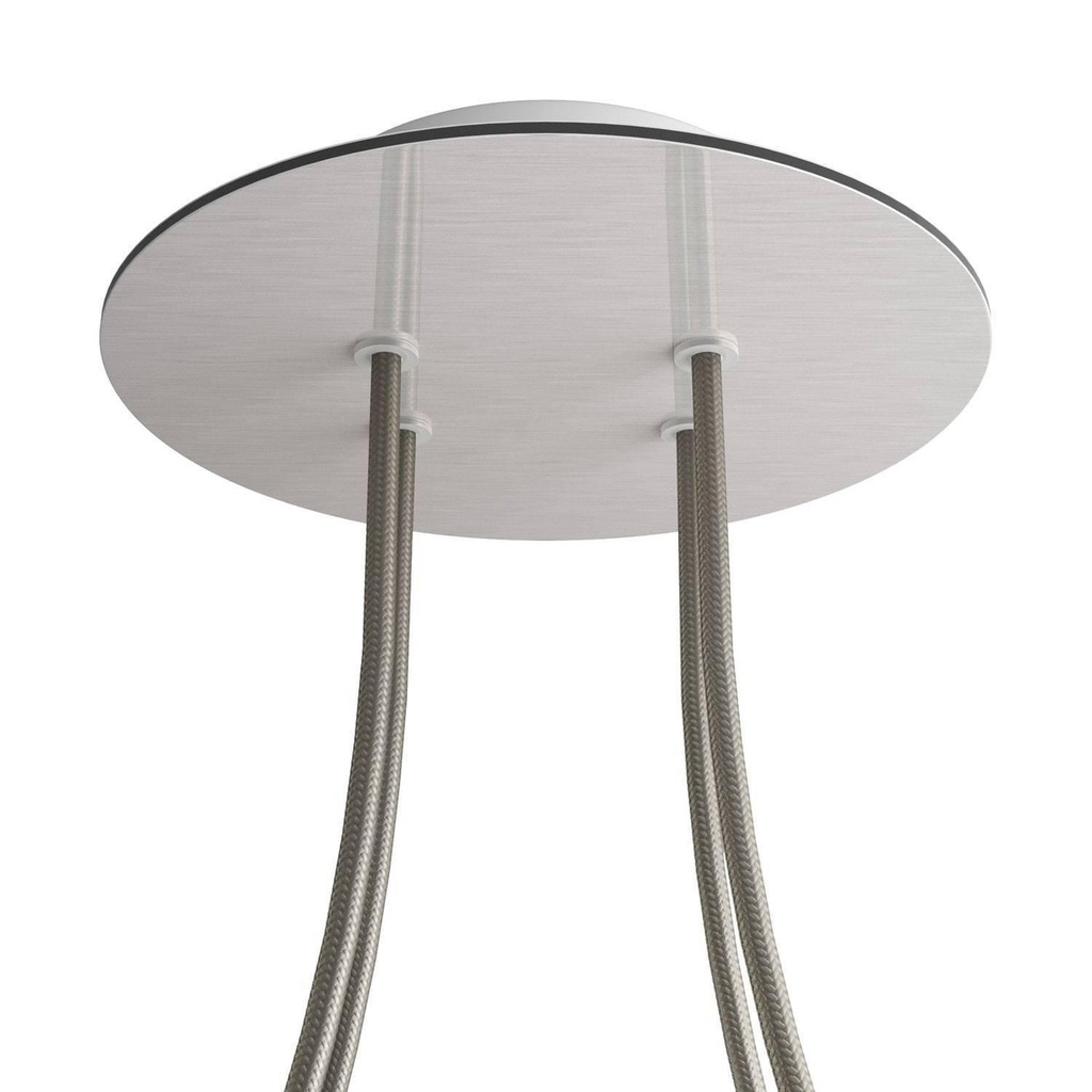 Rose-One rosette round, diameter 200 mm with 4 holes and 4 side holes