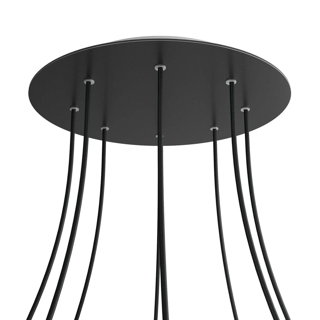 [8057730845960] Rosone XXL Rose-One rotondo, diametro 400 mm con 8 fori e 4 fori