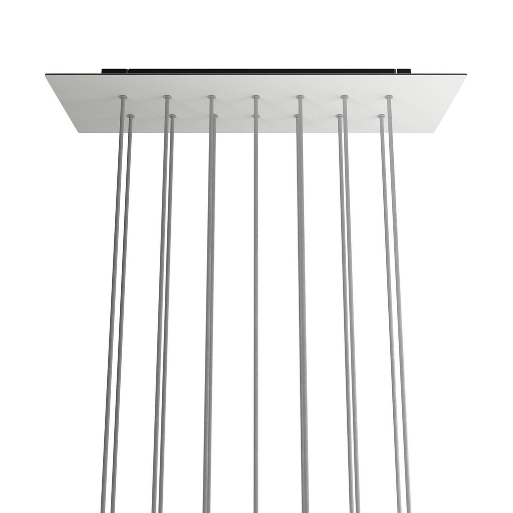 Rosone XXL Rose-One rettangolare a 14 fori e 6 fori laterali,