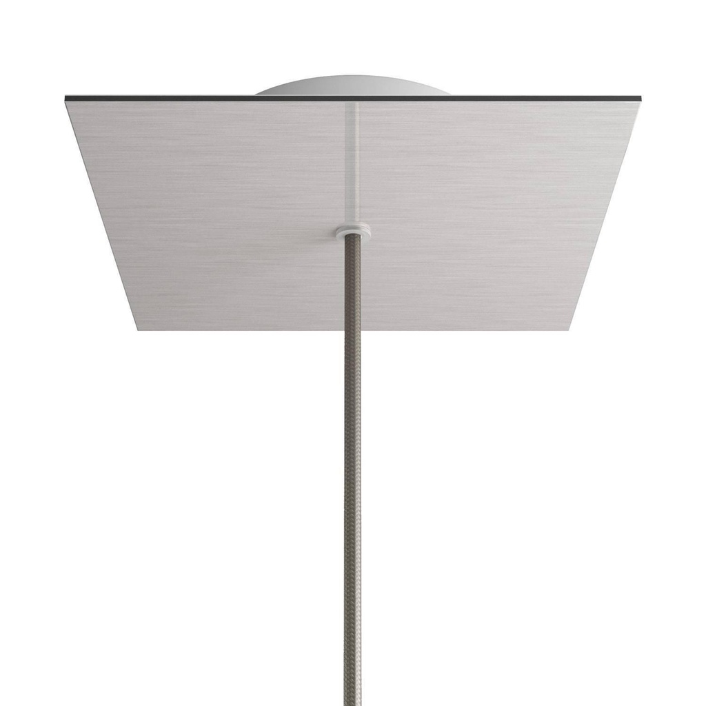 Rose-One square rosette, 200 mm with 1 hole and 4 side holes