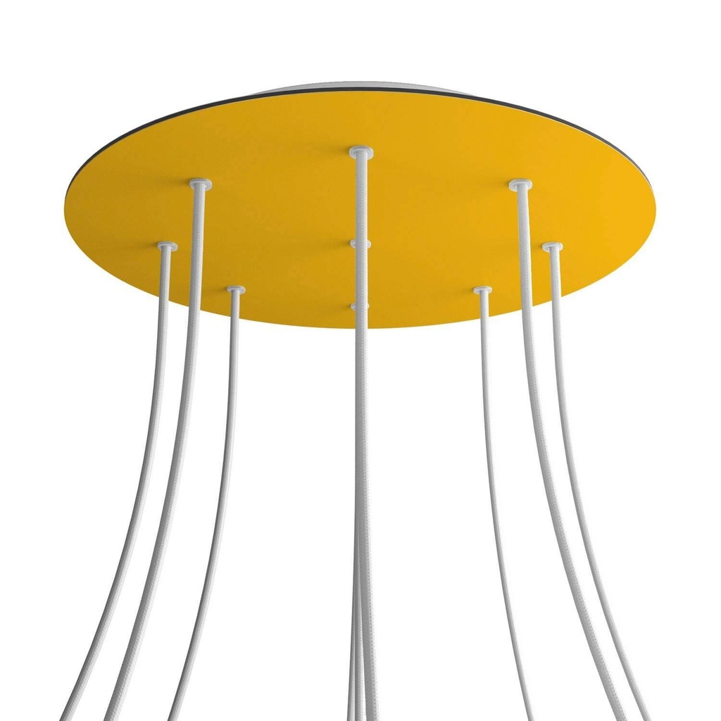 Rose-One XXL rosette round, 400 mm diameter with 9 holes and 4 holes