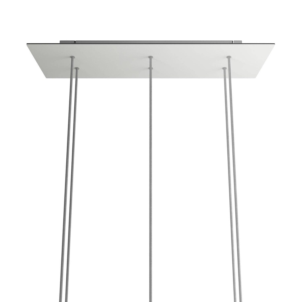 Rosone XXL Rose-One rettangolare a 6 fori e 6 fori laterali,