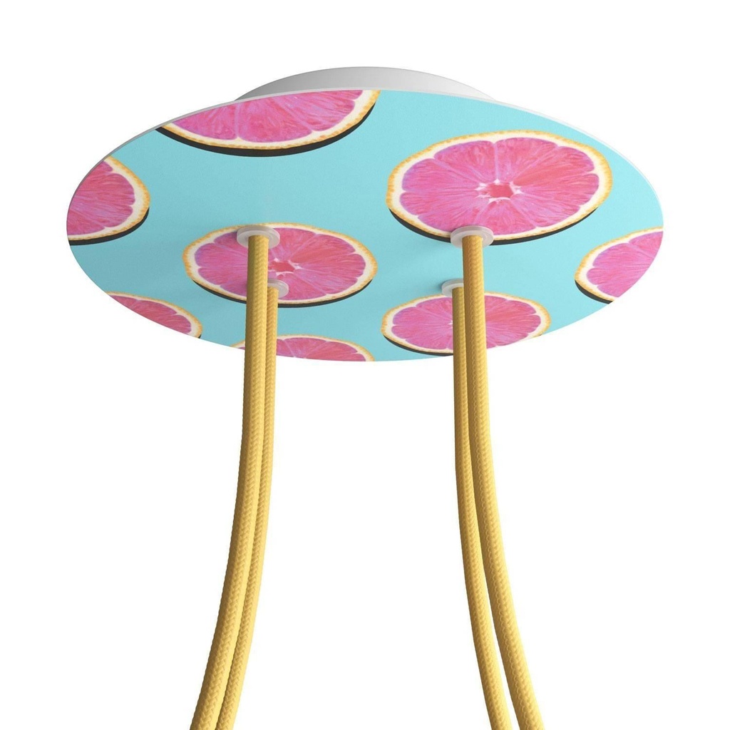 Rose-One round rosette, diameter 200 mm with 4 holes