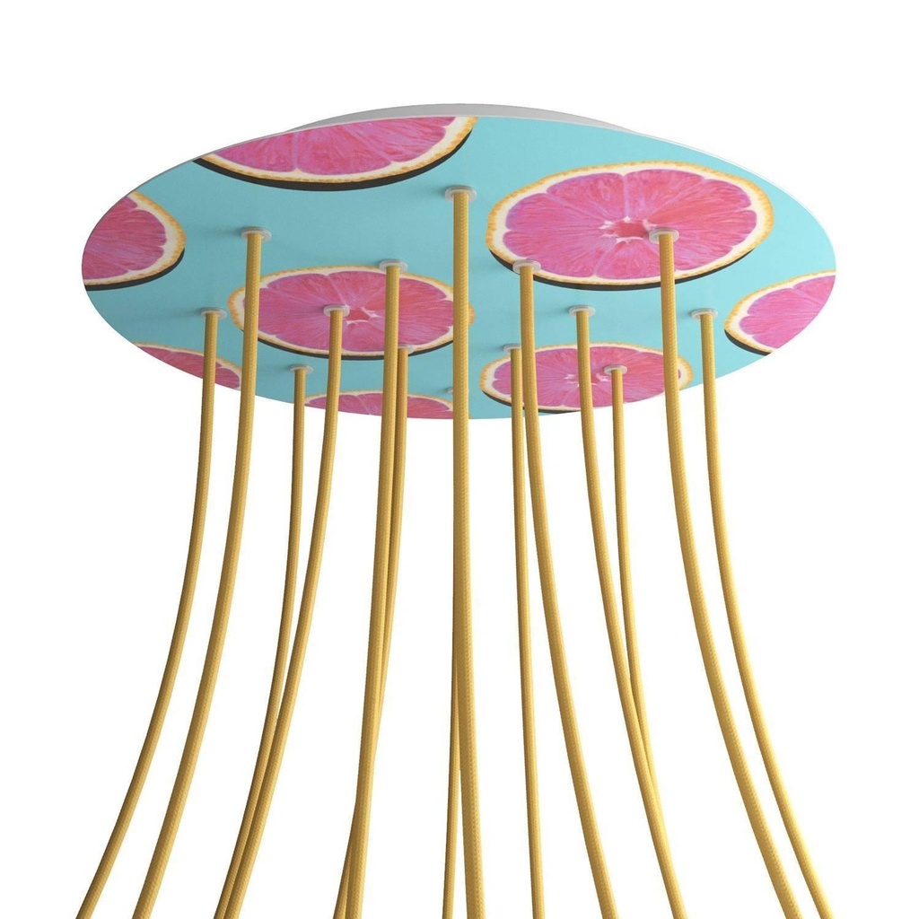 Rosone XXL Rose-One rotondo, diametro 400 mm con 14 fori e 4 fori