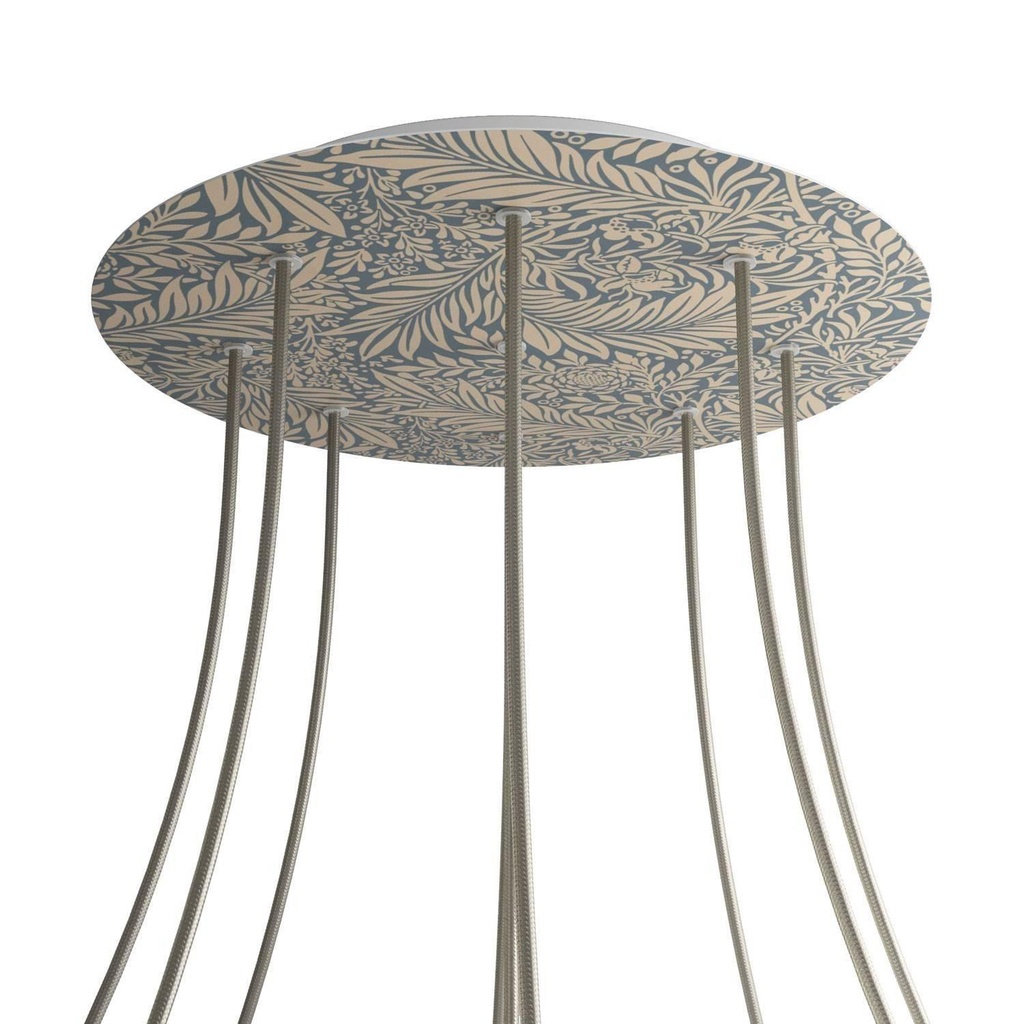 Rose-One XXL rosette round, 400 mm diameter with 9 holes and 4 holes