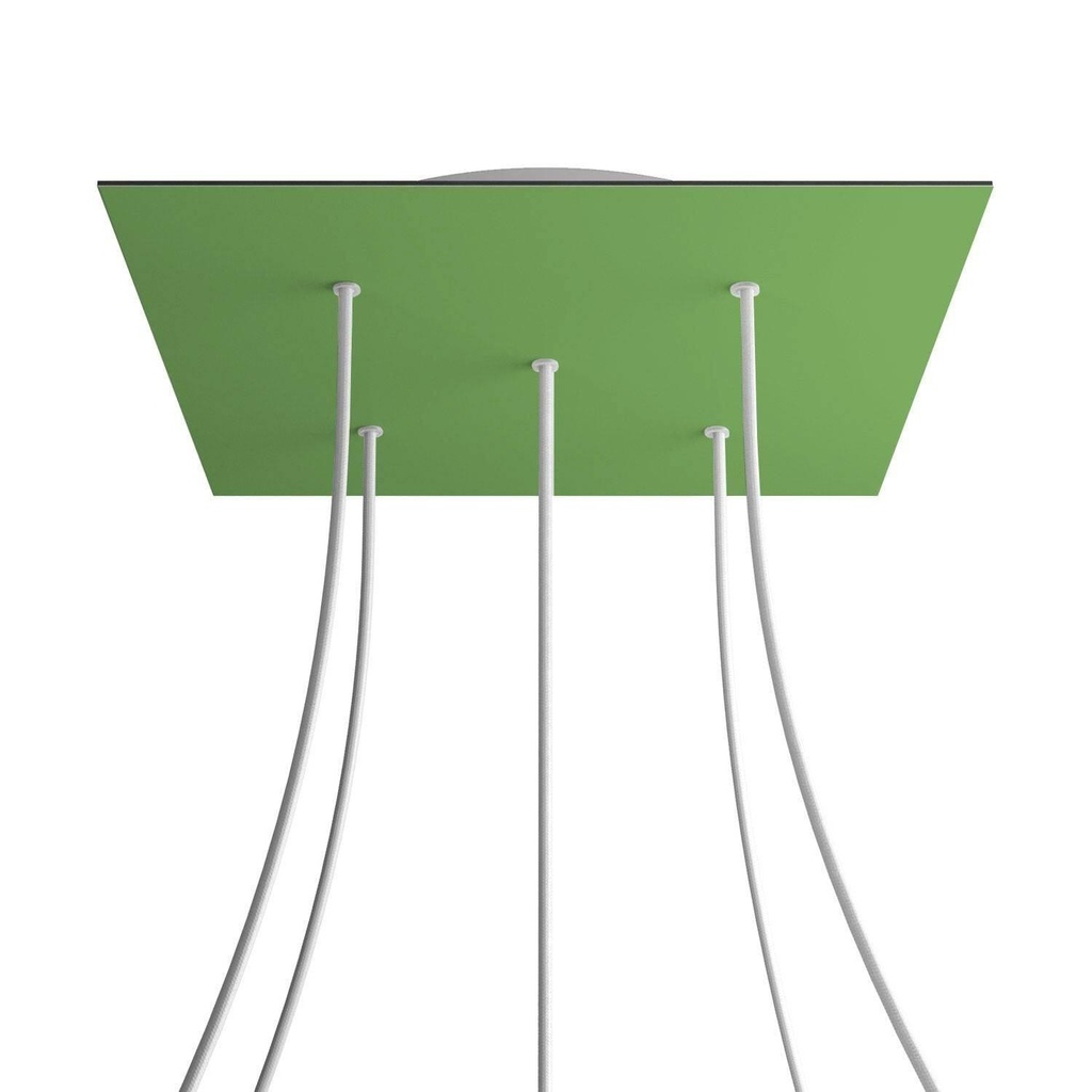 XXL Rose-One square rosette, 400 mm with 5 holes and 4 side holes