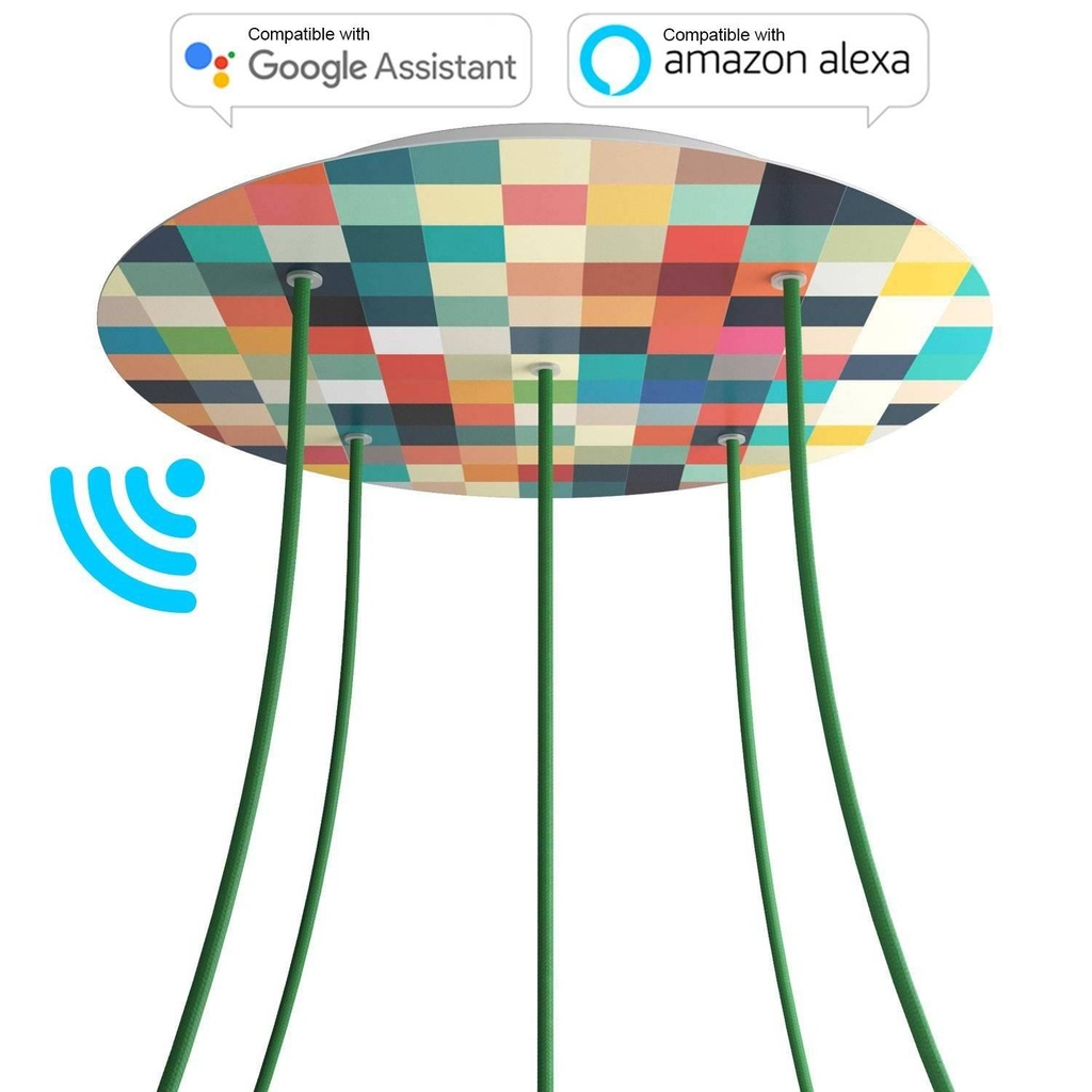 Rose-One SMART XXL rosette round, diameter 400 mm with 5 holes -