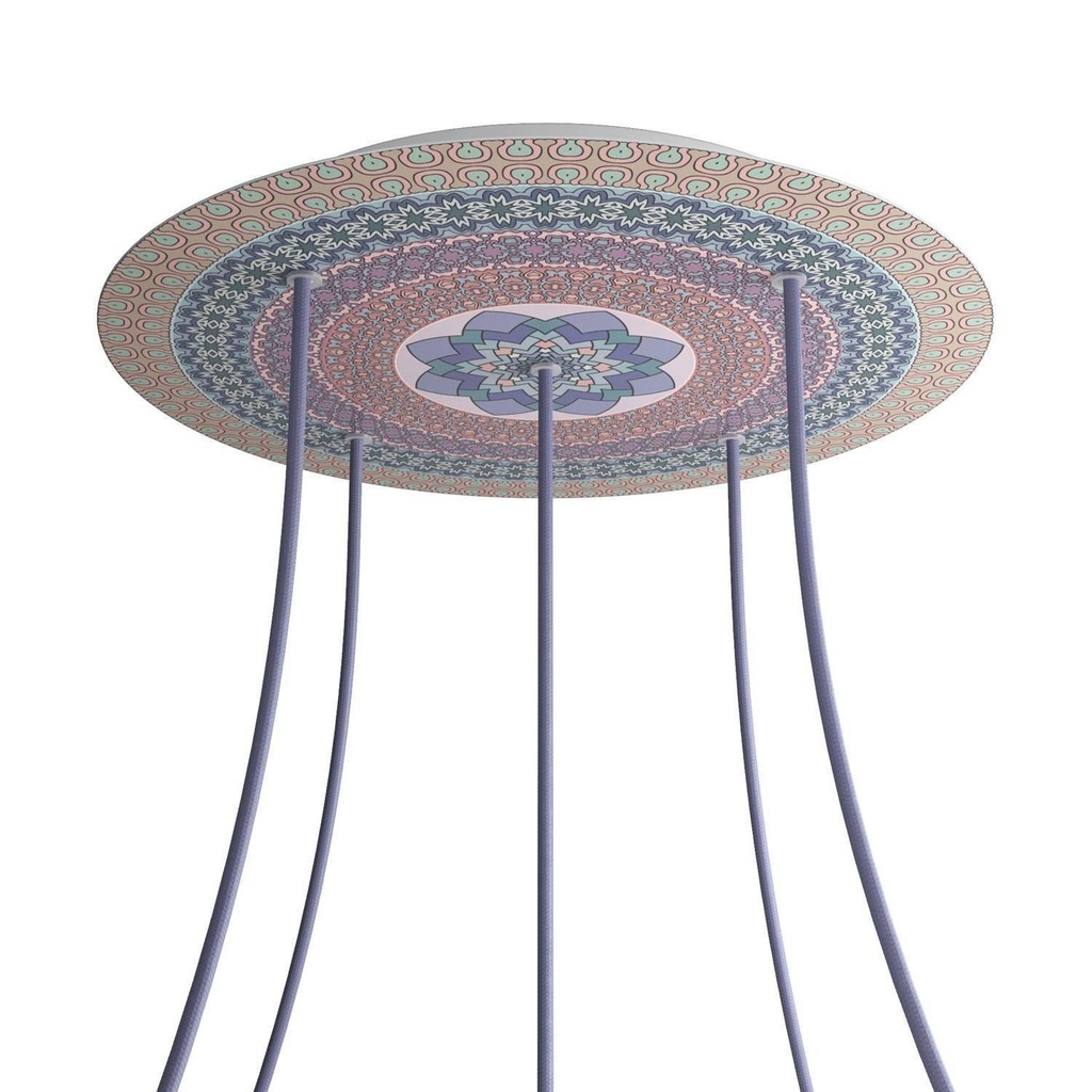 Rosone XXL Rose-One SMART rotondo, diametro 400 mm con 5 fori -
