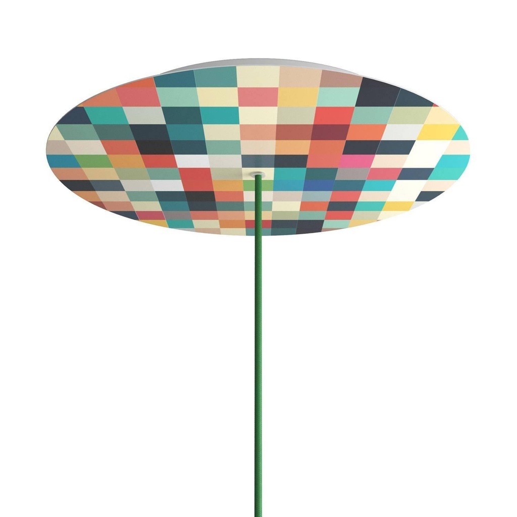 Rose-One XXL rosette round, 400 mm diameter with 1 hole and 4 holes