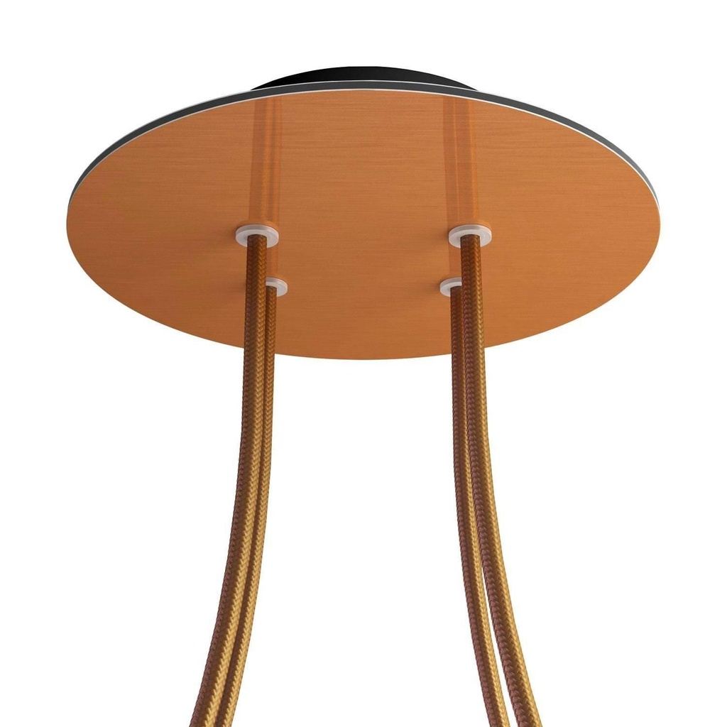 Rosone Rose-One rotondo, diametro 200 mm con 4 fori e 4 fori laterali