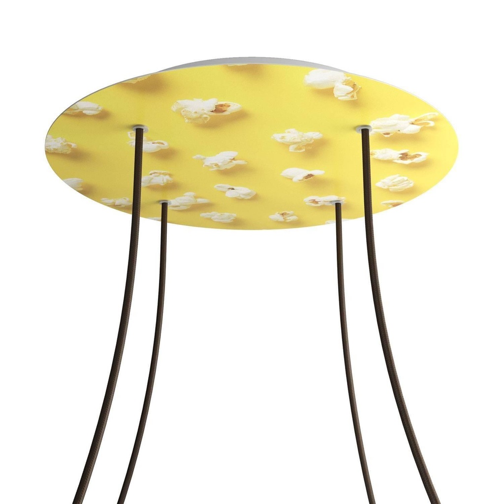 Rose-One XXL rosette round, 400 mm diameter with 4 holes