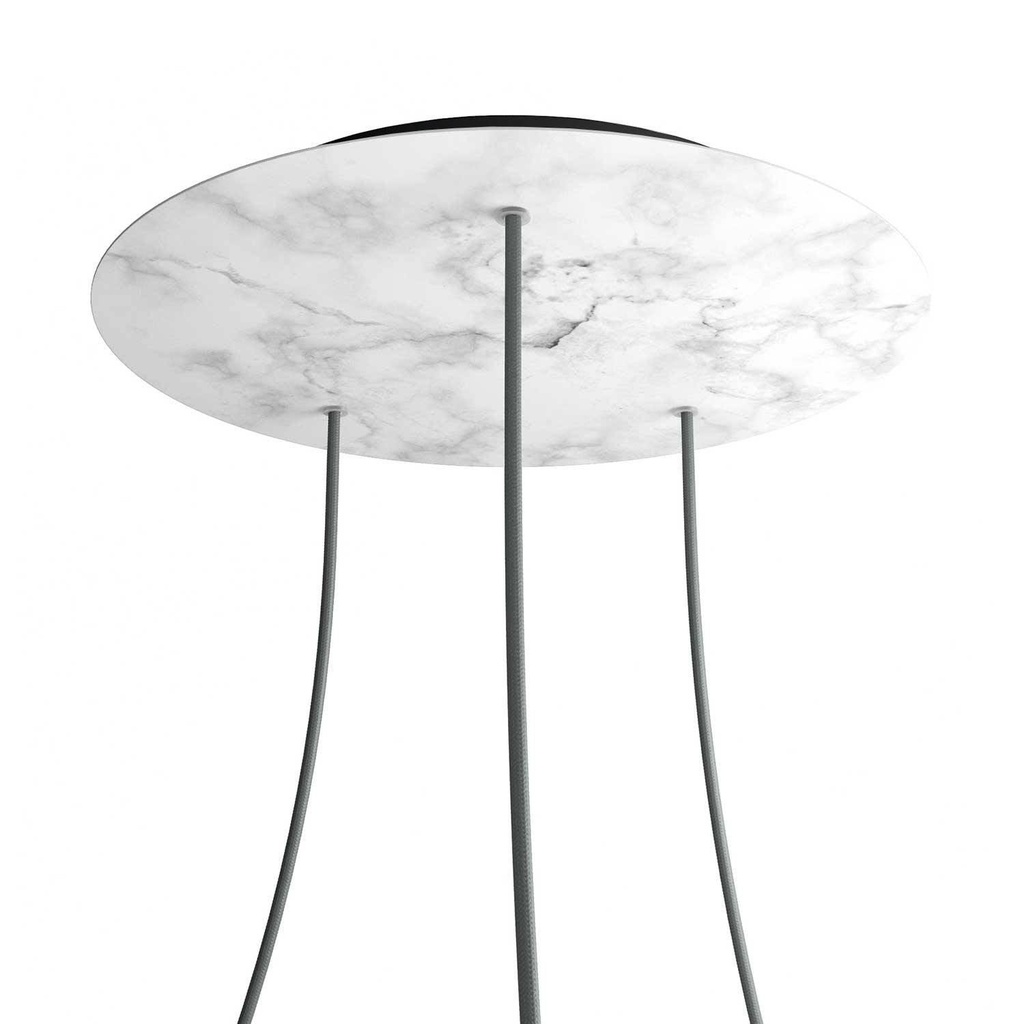 Rose-One XXL rosette round, 400 mm diameter with 3 holes and 4 holes