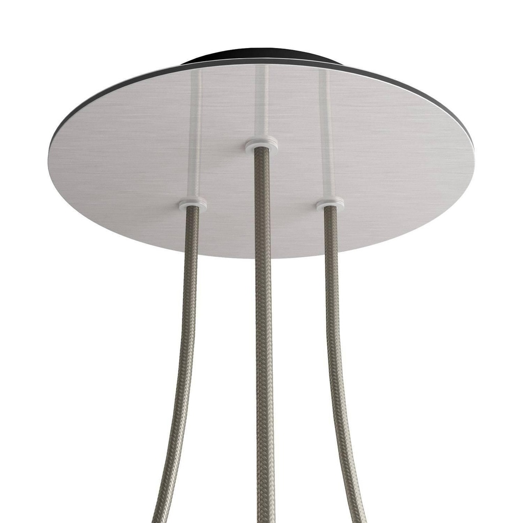 Rose-One round rosette, diameter 200 mm with 3 holes and 4 side holes