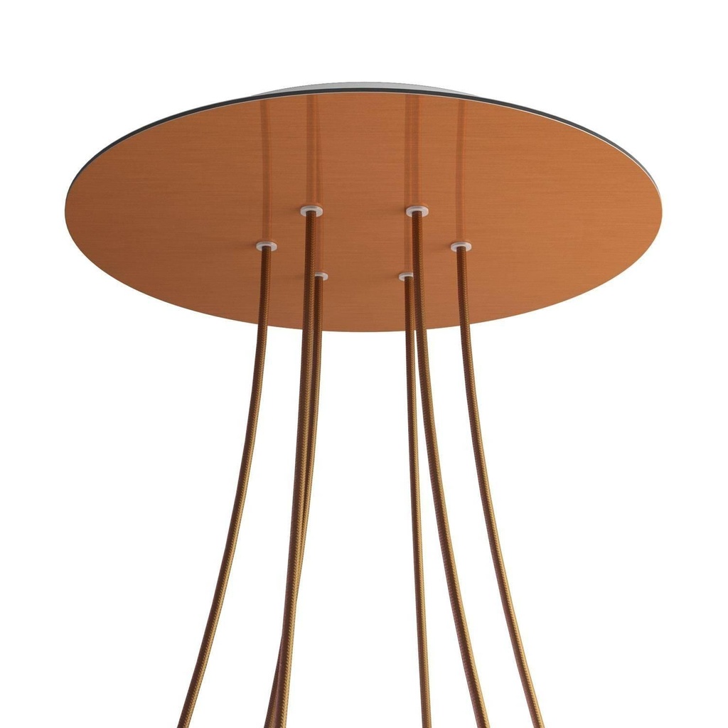 Rose-One XXL rosette round, 400 mm diameter with 6 holes and 4 holes