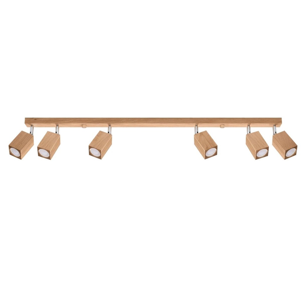 Lampada da soffitto KEKE 6 rovere
