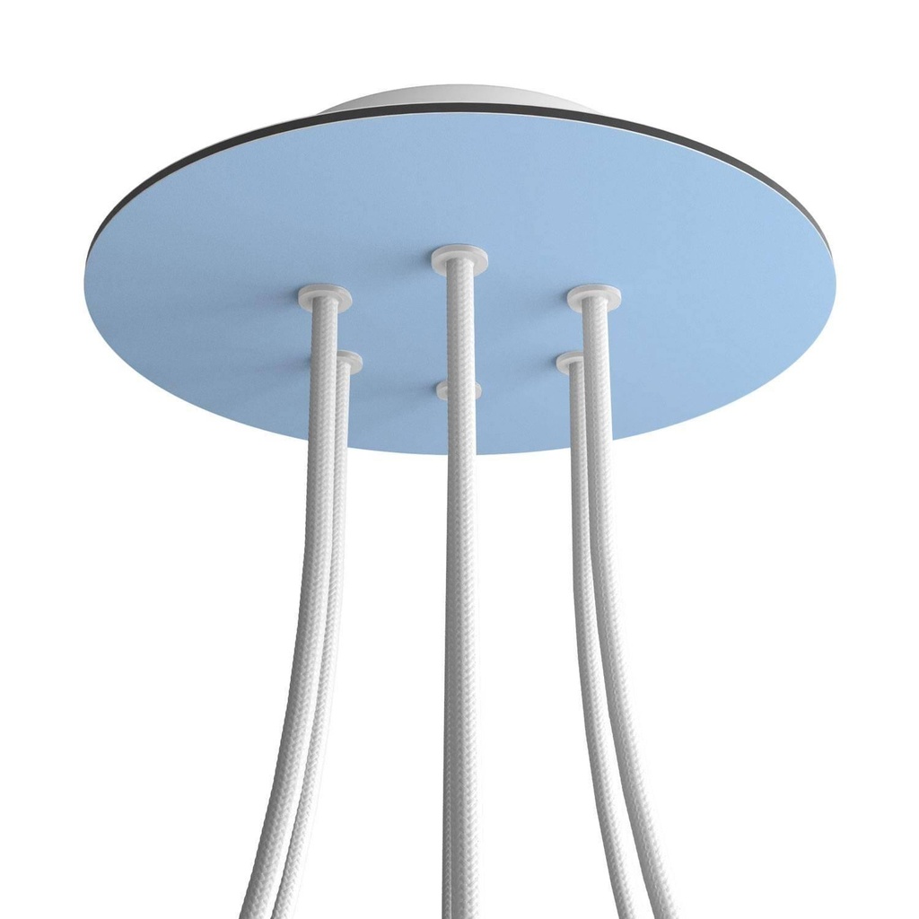 Rose-One round rosette, diameter 200 mm with 6 holes and 4 side holes