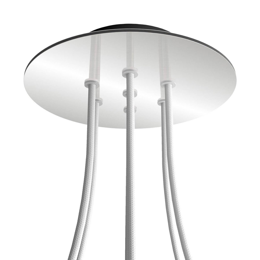 Rose-One round rosette, diameter 200 mm with 7 holes and 4 side holes