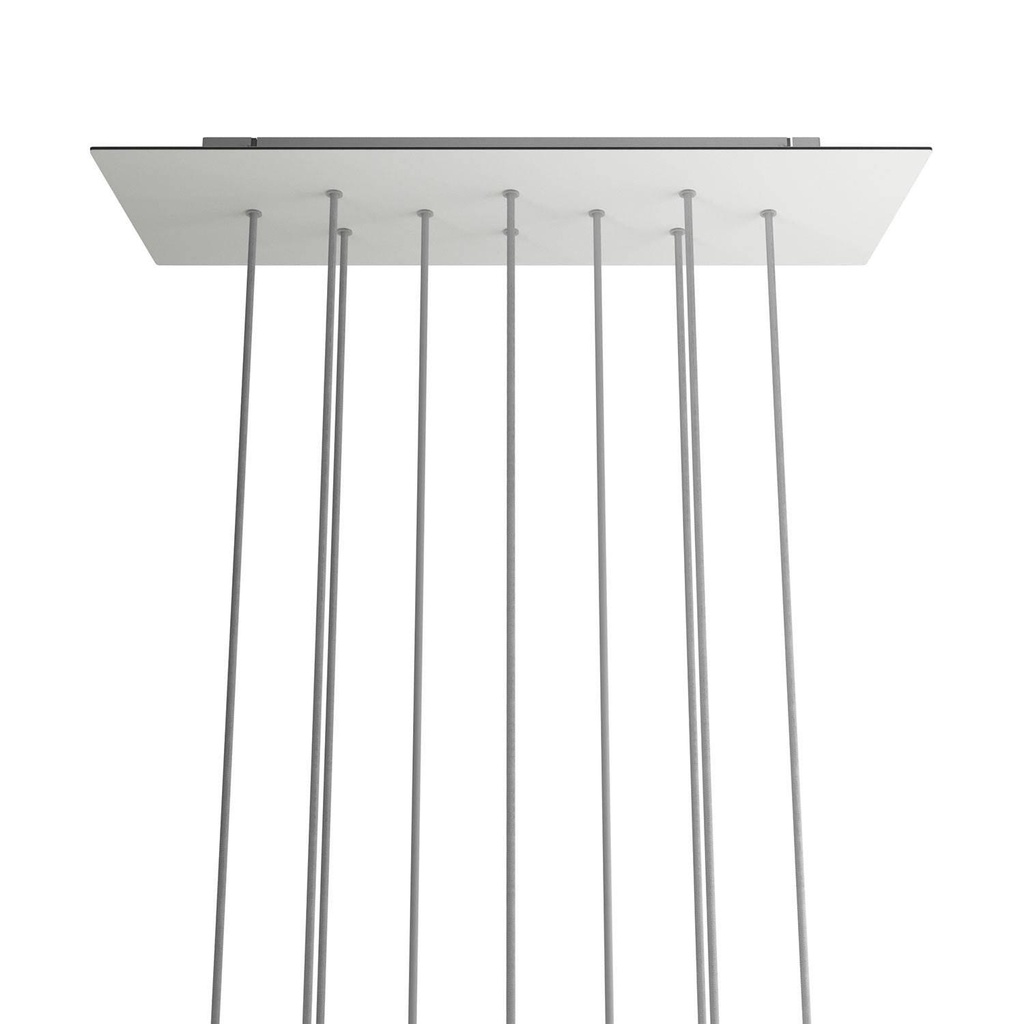 Rosone XXL Rose-One rettangolare a 10 fori e 6 fori laterali,