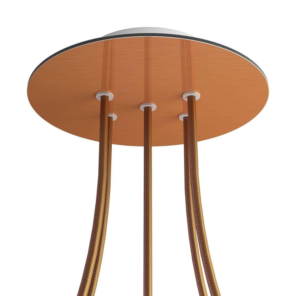 Rose-One rosette round, diameter 200 mm with 5 holes and 4 side holes