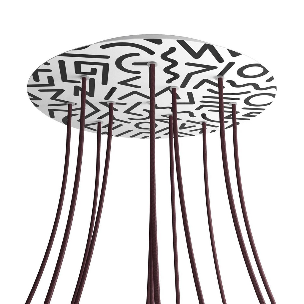 Rose-One XXL rosette round, diameter 400 mm with 12 holes and 4 holes