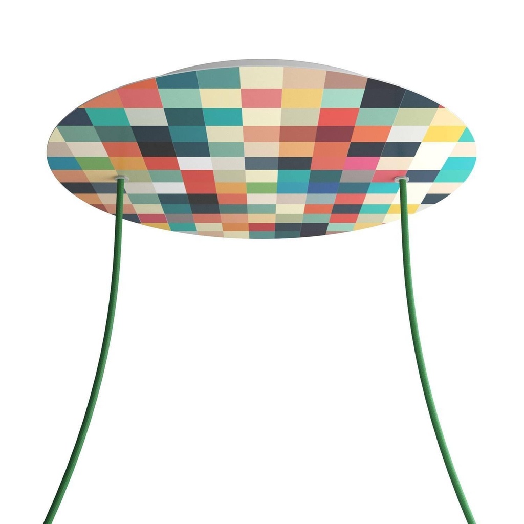 Rosone XXL Rose-One rotondo, diametro 400 mm con 2 fori e 4 fori