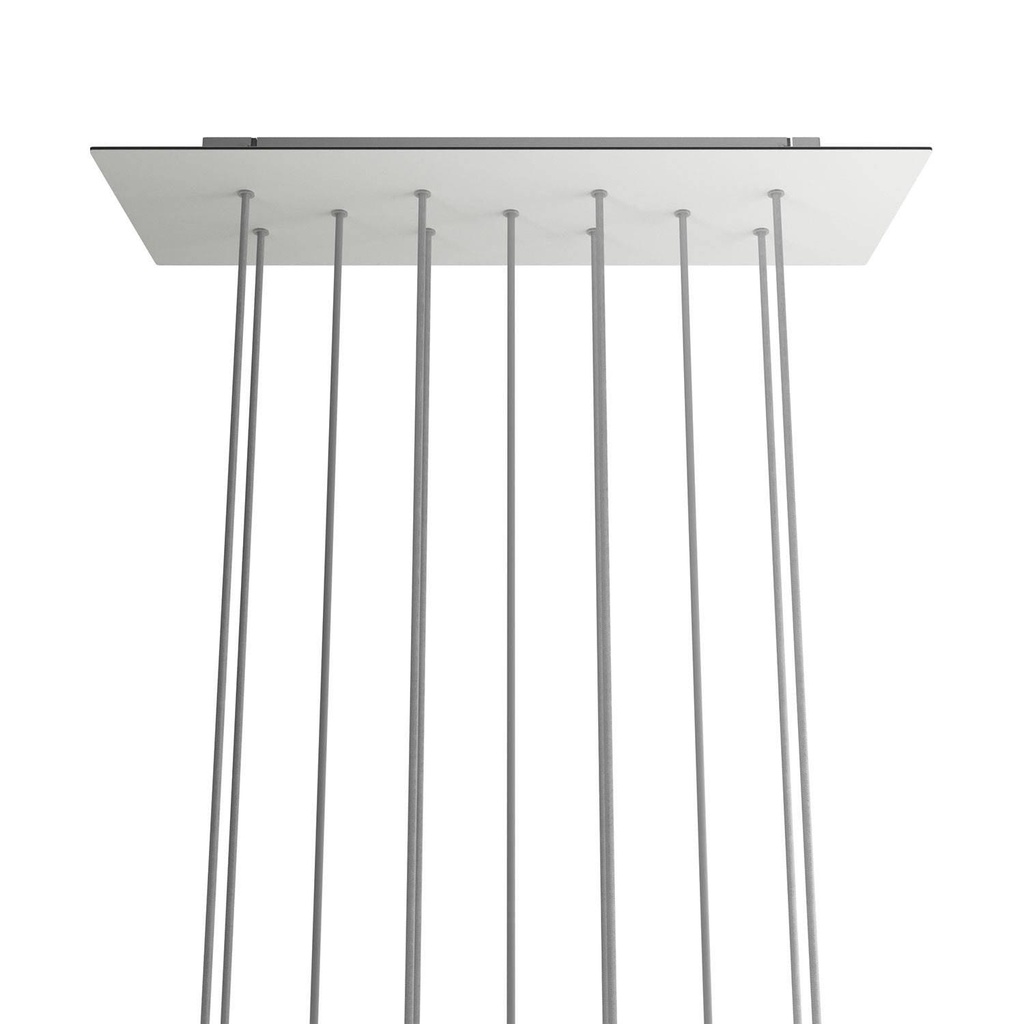 Rosone XXL Rose-One rettangolare a 11 fori e 6 fori laterali,