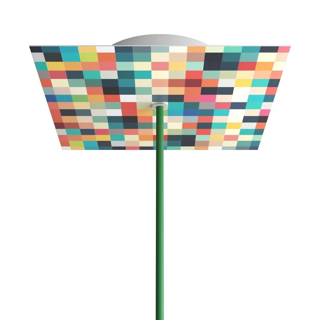 Rose-One square rosette, 200 mm with 1 hole and 4 side holes - PROMO