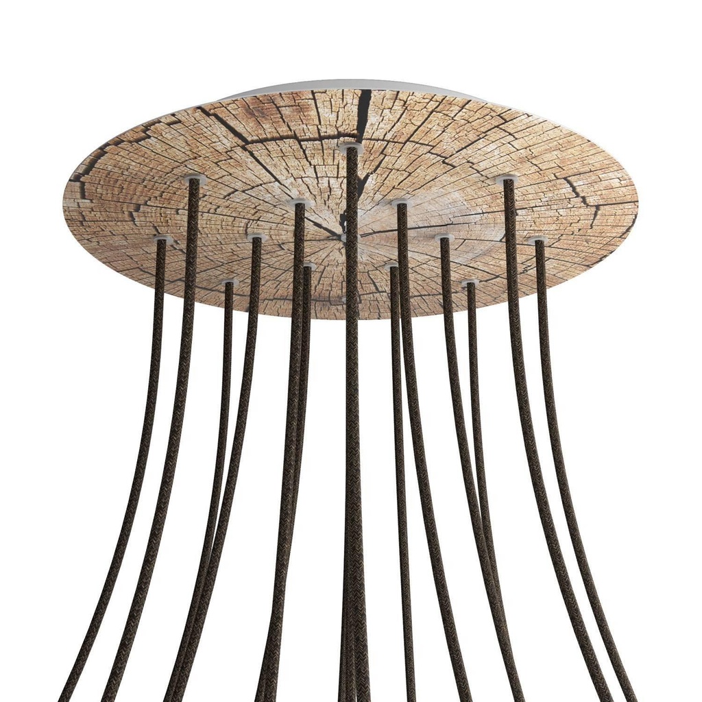 Rose-One XXL rosette round, 400 mm diameter with 15 holes and 4 holes