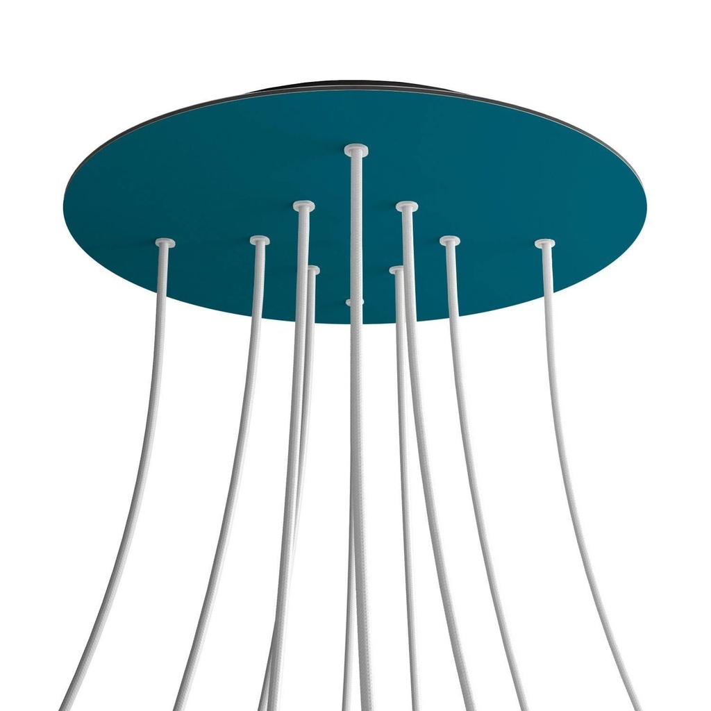 Rosone XXL Rose-One rotondo, diametro 400 mm con 10 fori e 4 fori
