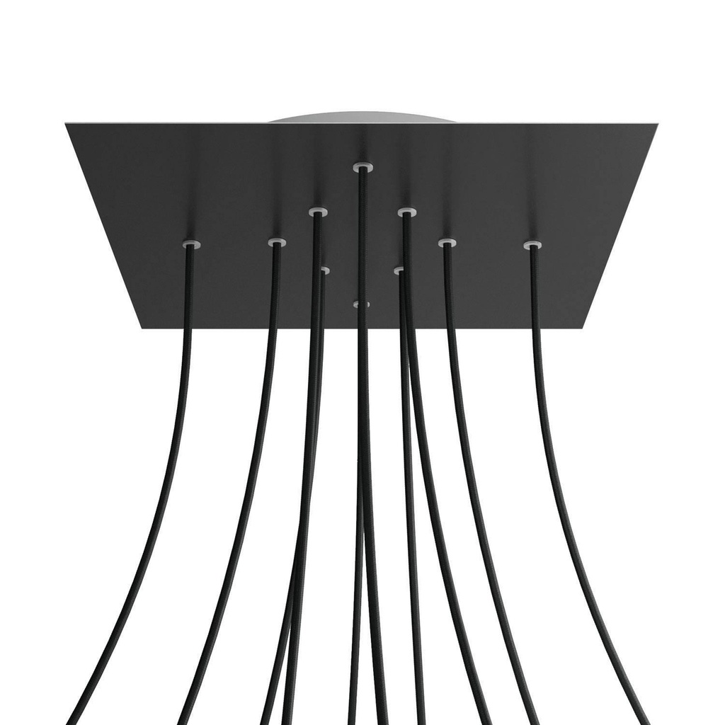 Rosone XXL Rose-One SMART quadrato, 400 mm con 10 fori - compatibile