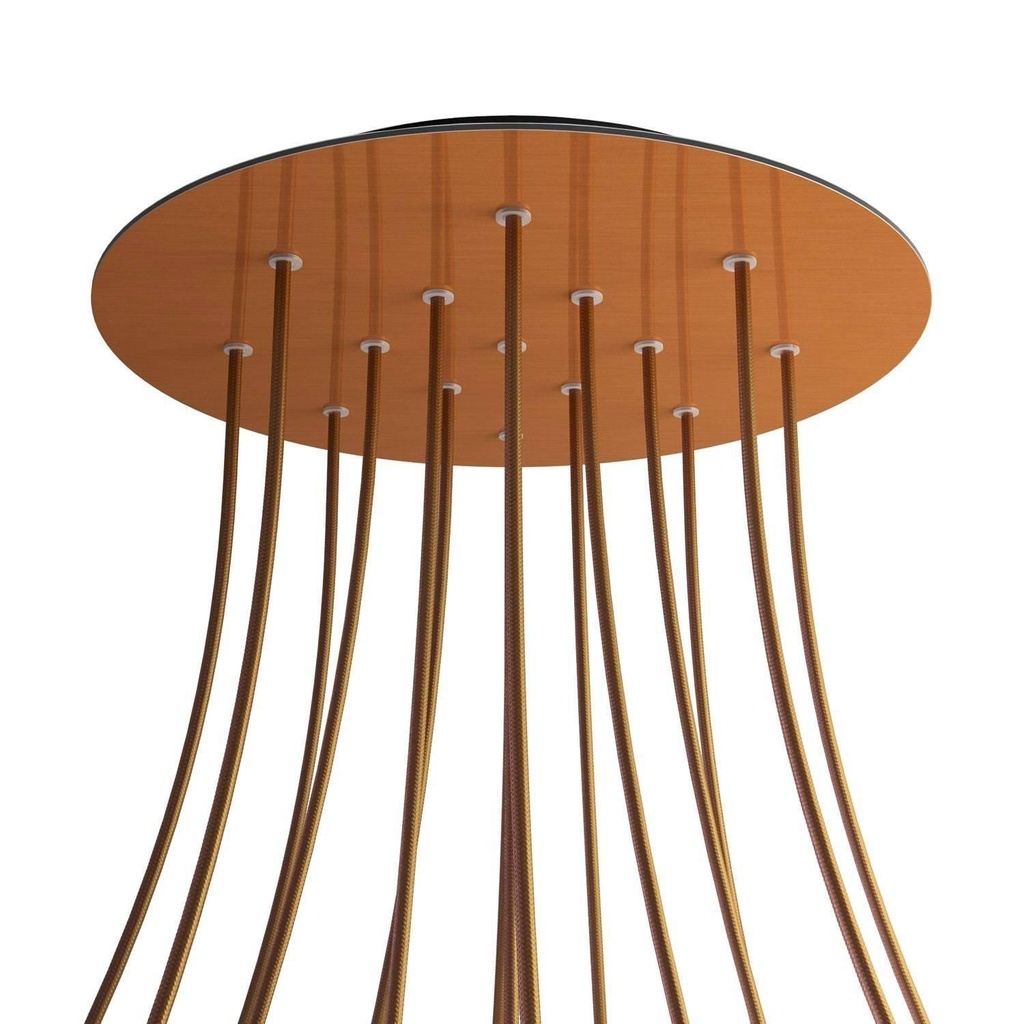 Rosone XXL Rose-One rotondo, diametro 400 mm con 15 fori e 4 fori