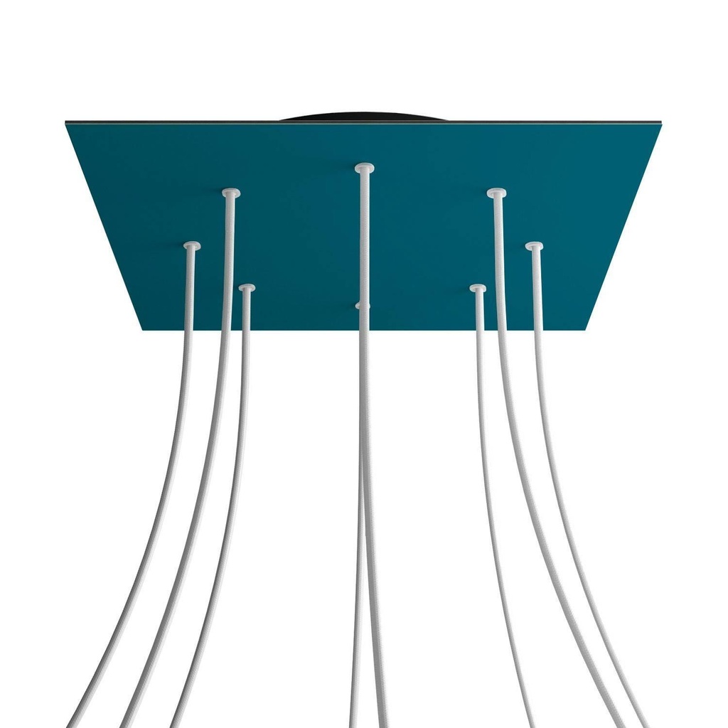 XXL Rose-One square rosette, 400 mm with 8 holes and 4 side holes