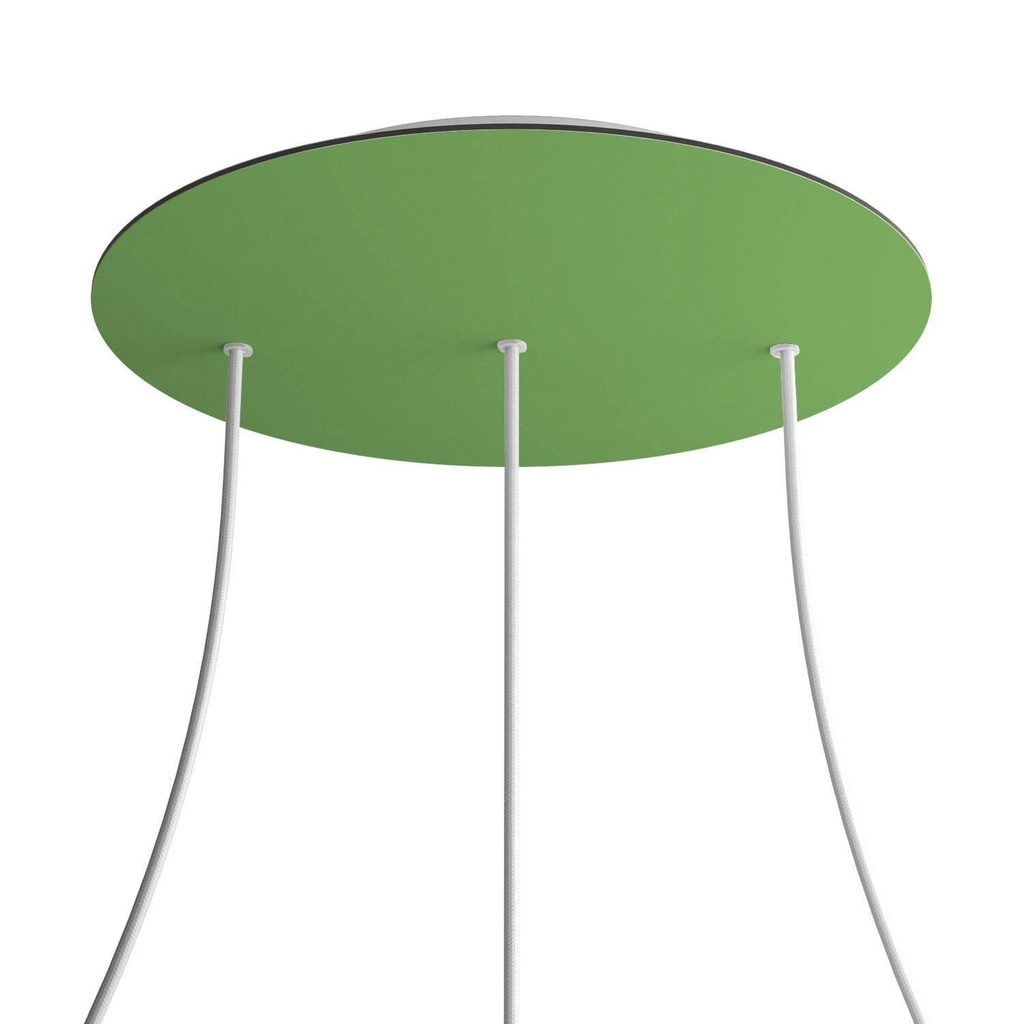 Rose-One XXL rosette round, diameter 400 mm with 3 holes in line and 4