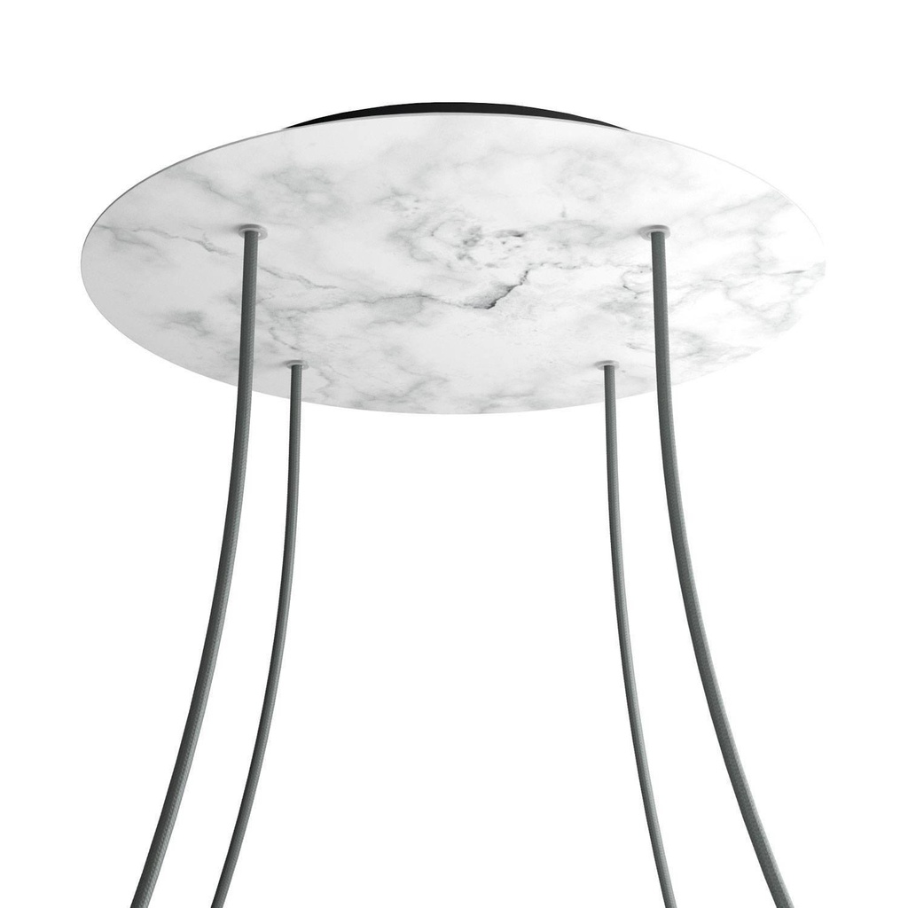 Rosone XXL Rose-One rotondo, diametro 400 mm con 4 fori e 4 fori