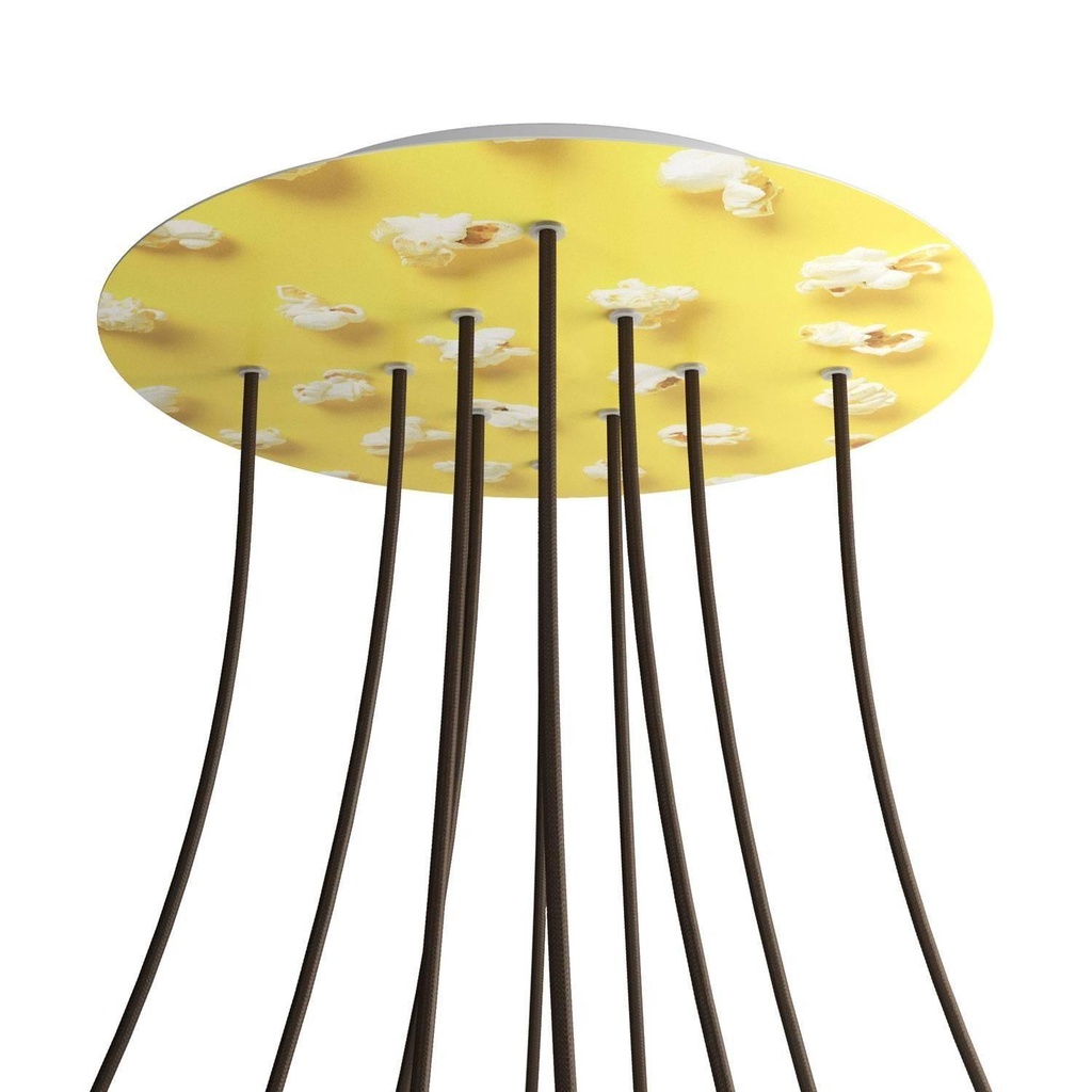 Rosone XXL Rose-One rotondo, diametro 400 mm con 10 fori e 4 fori