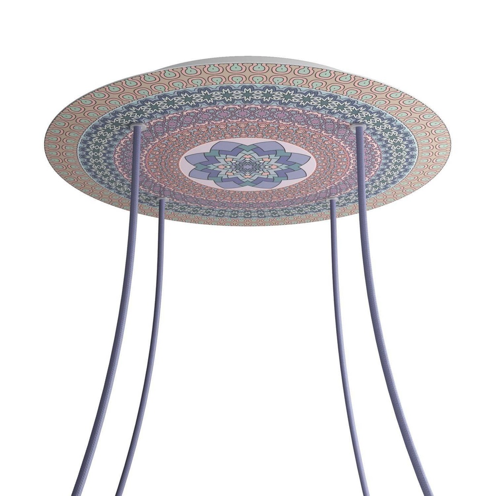 Rosone XXL Rose-One rotondo, diametro 400 mm con 4 fori e 4 fori