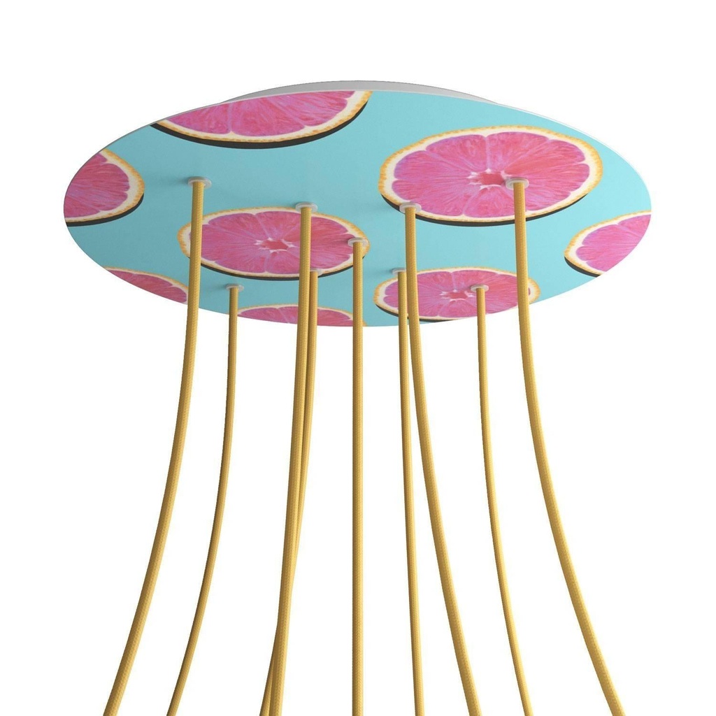 Rose-One XXL rosette round, diameter 400 mm with 9 X and 4 holes