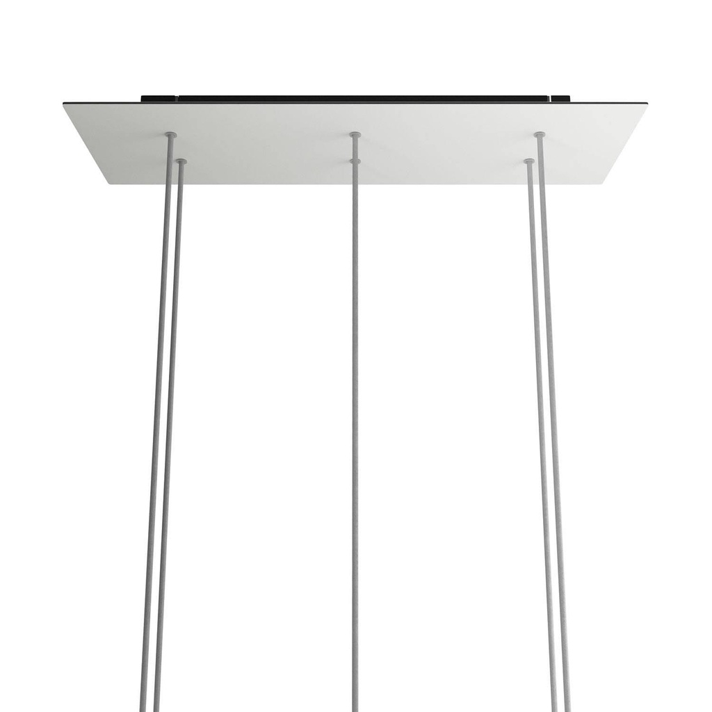 Rosone XXL Rose-One rettangolare a 6 fori e 6 fori laterali,