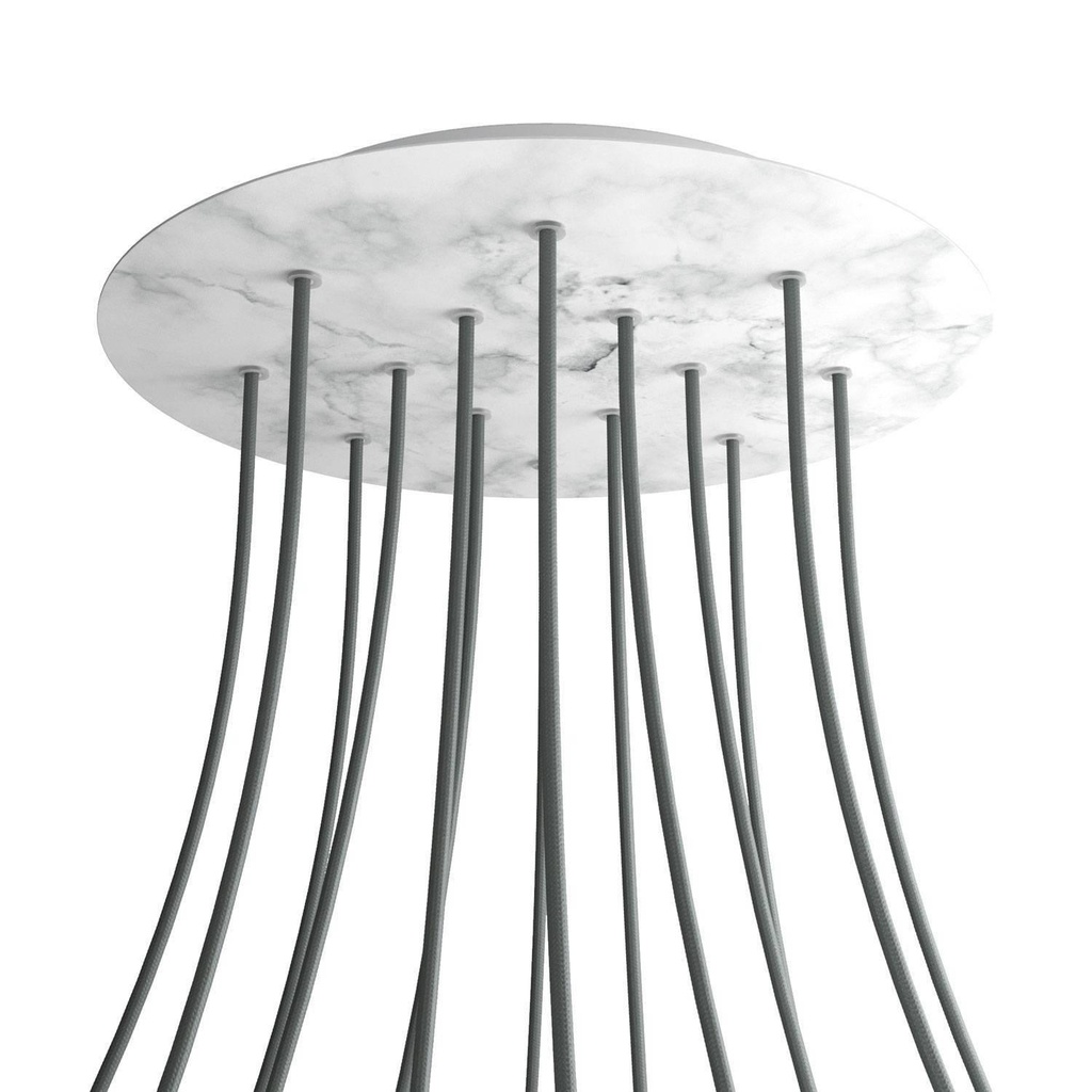 Rose-One XXL rosette round, diameter 400 mm with 14 holes and 4 bores