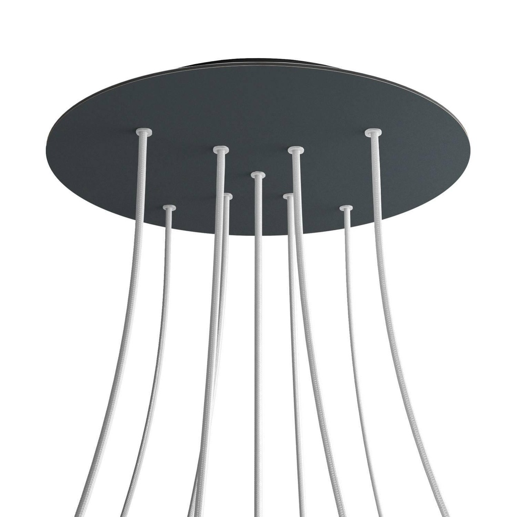 Rose-One XXL rosette round, diameter 400 mm with 9 X and 4 holes