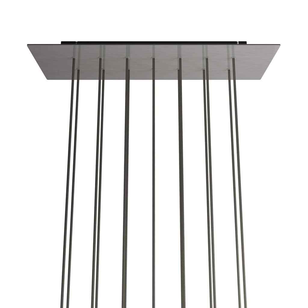 XXL Rose-One rectangular rosette with 14 holes and 6 side holes,