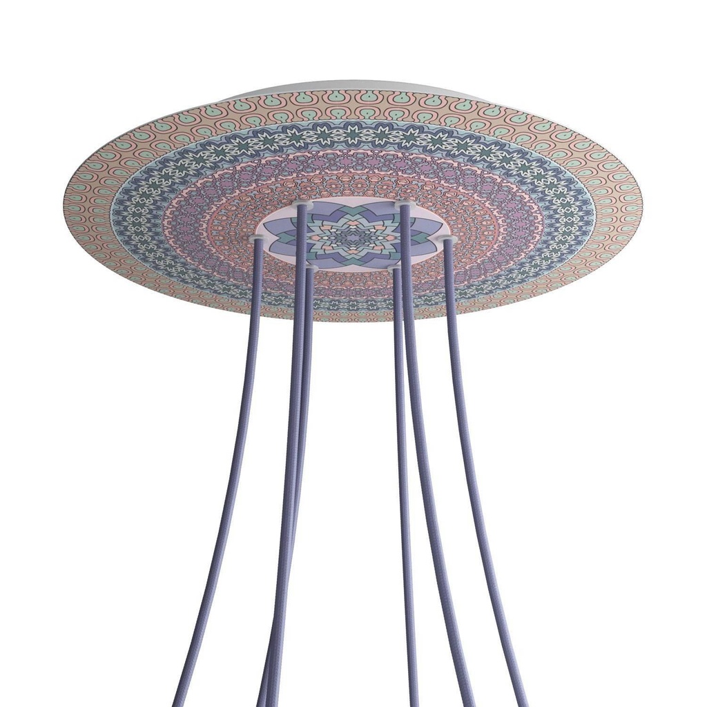 Rose-One XXL rosette round, 400 mm diameter with 6 holes and 4 holes