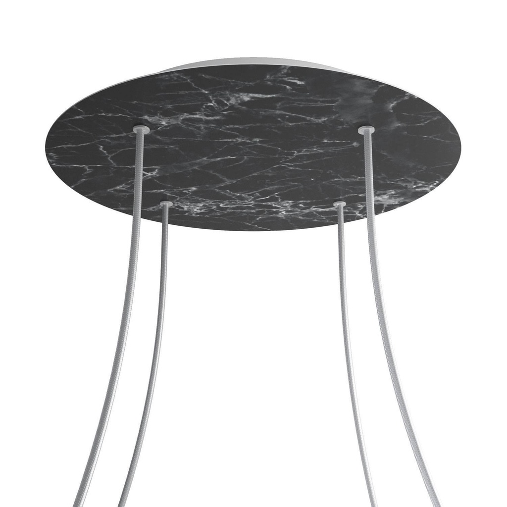 Rose-One XXL rosette round, 400 mm diameter with 4 holes