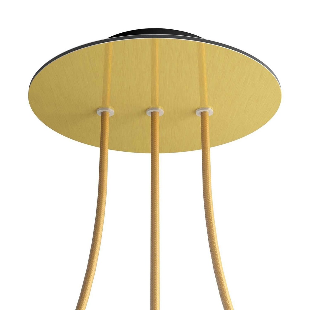 Rose-One round rosette, diameter 200 mm with 3 holes in line and 4