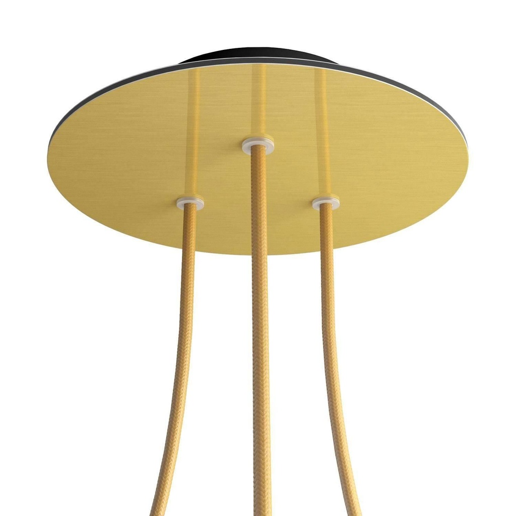 Rose-One round rosette, diameter 200 mm with 3 holes and 4 side holes