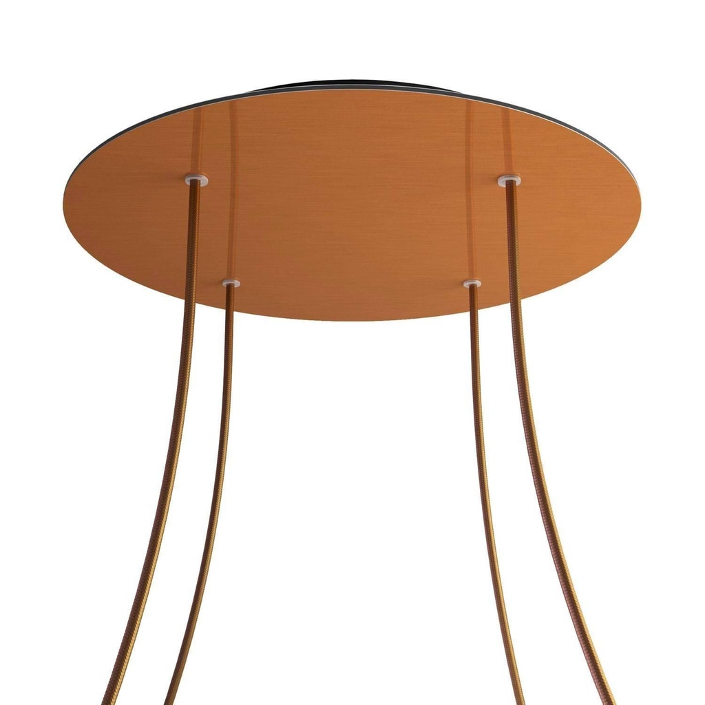 Rosone XXL Rose-One rotondo, diametro 400 mm con 4 fori e 4 fori