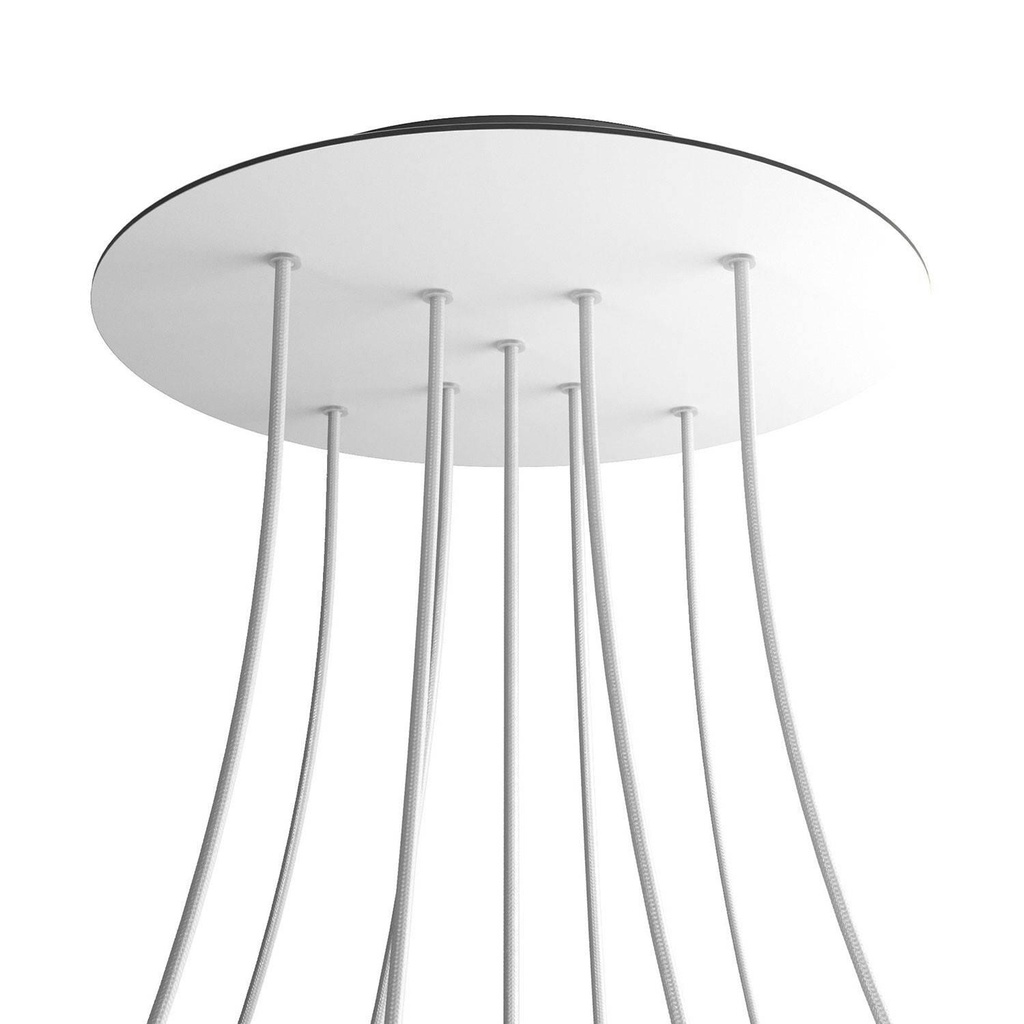 Rose-One XXL rosette round, diameter 400 mm with 9 X and 4 holes