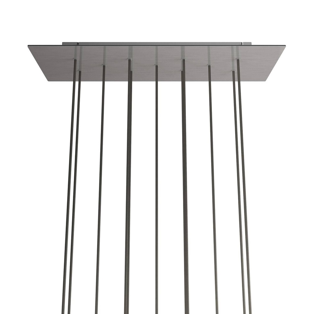 XXL Rose-One rectangular rosette with 11 holes and 6 side holes,